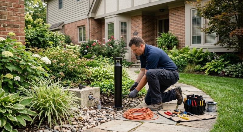 Garden Lighting Installation in Kansas City, MO